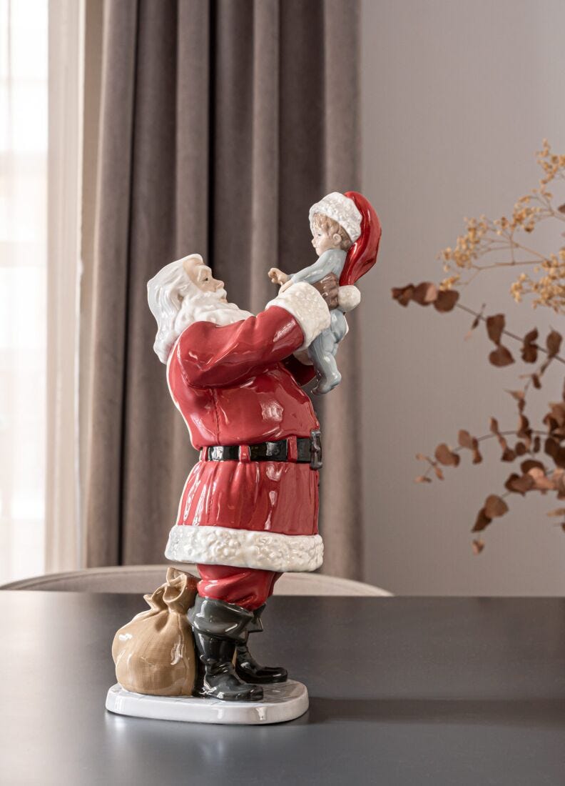 Lladro Escultura ¡Feliz Navidad Papá Noel