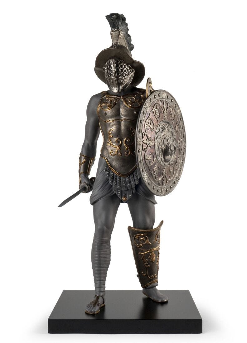 lladro Escultura Gladiador
