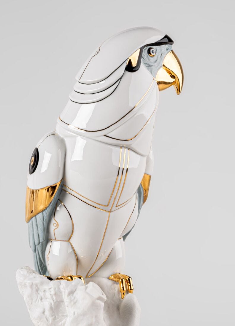 Lladro Escultura Guacamayo Cyborg