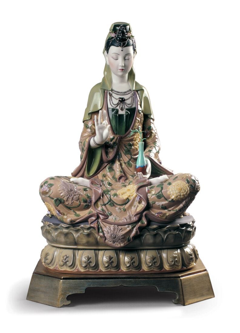 lladro Escultura Kwan Yin. Serie limitada