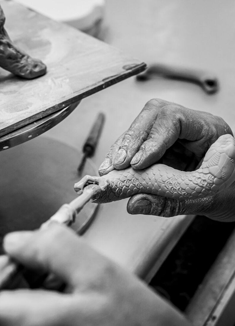 Lladro Escultura La Serpiente. Serie Limitada