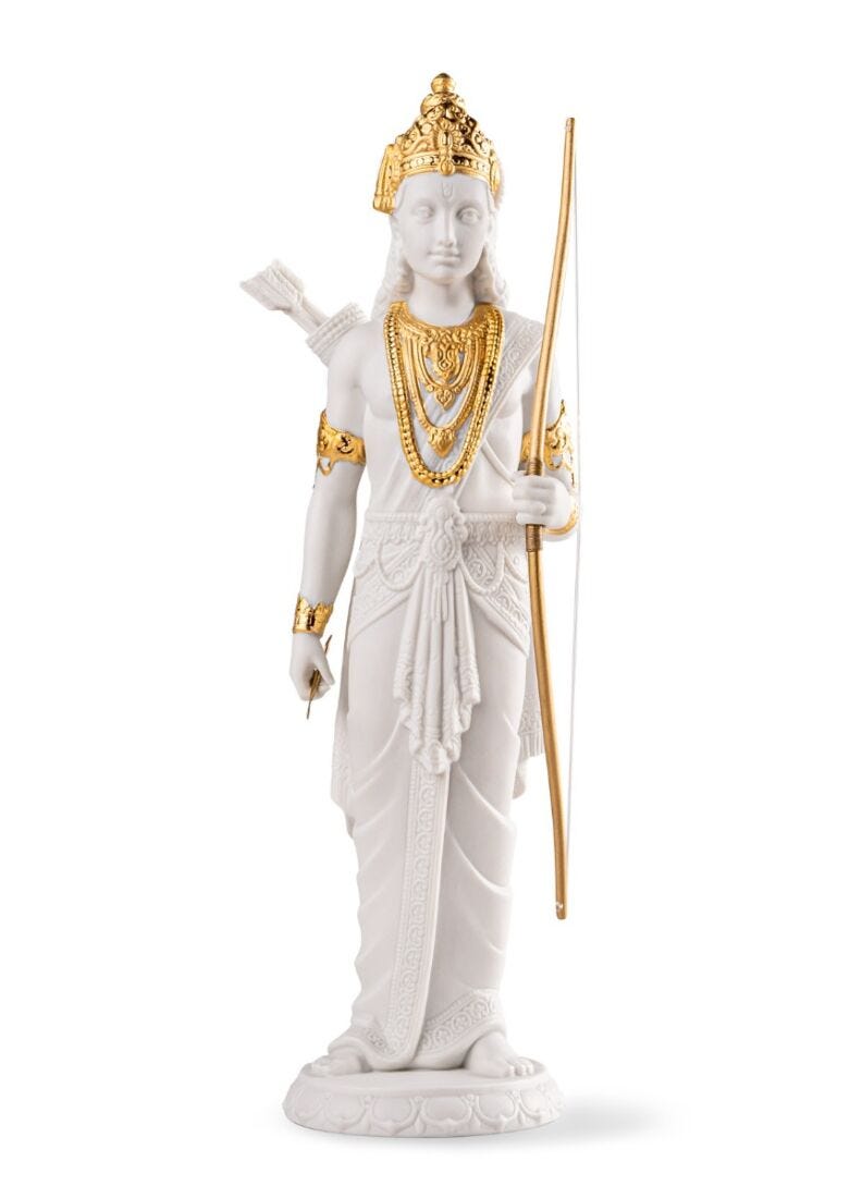 lladro Escultura Lakshman. Lustre oro