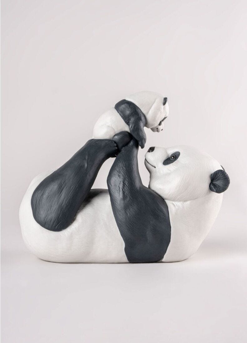 Lladro Escultura Mamá Panda