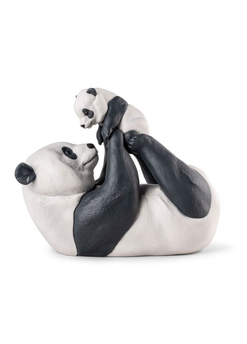 lladro Escultura Mamá panda