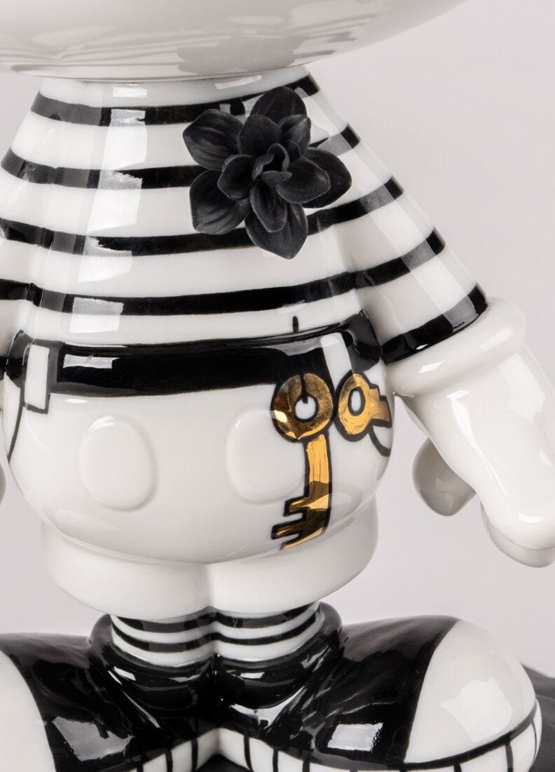 Lladro Escultura Mickey In Black And White