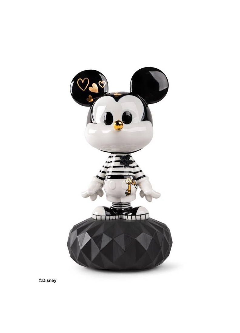 lladro Escultura Mickey in black and white