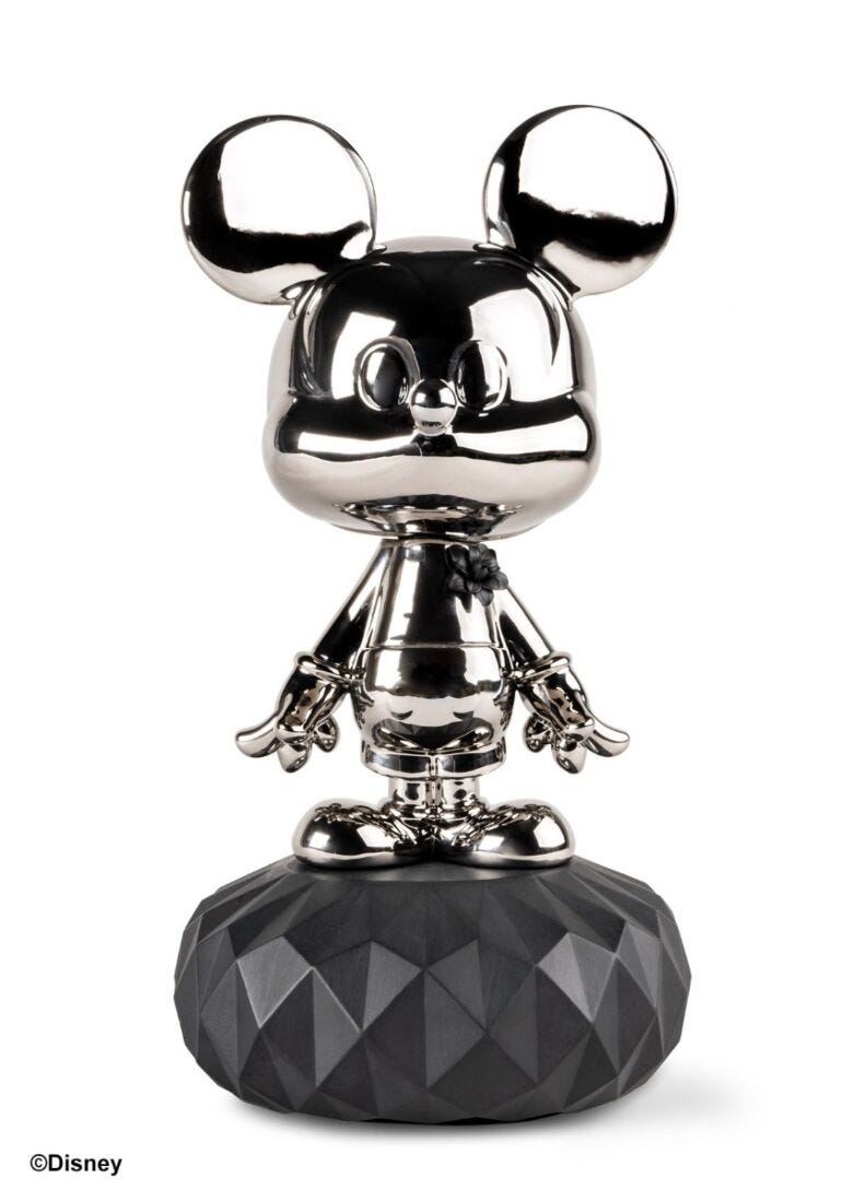 lladro Escultura Mickey Mouse Platinum