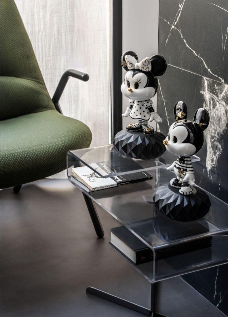 Lladro Escultura Minnie In Black And White