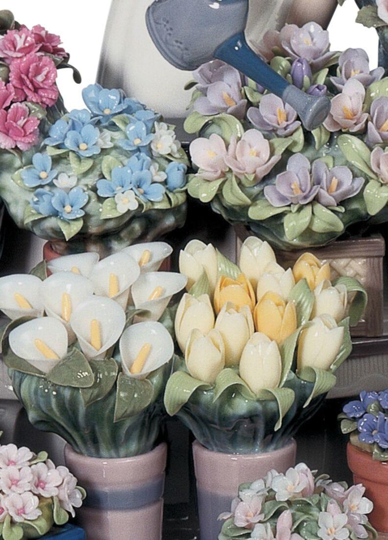 Lladro Escultura Mujer Florecer Romántico