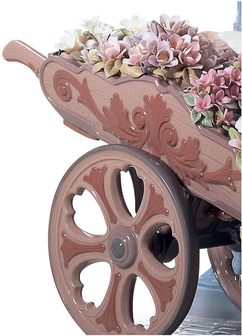 Lladro Escultura Mujer Flores En Primavera