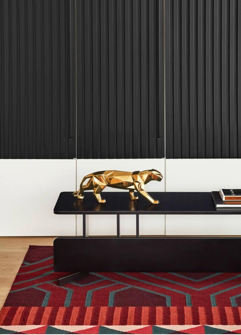 Lladro Escultura Pantera. Oro