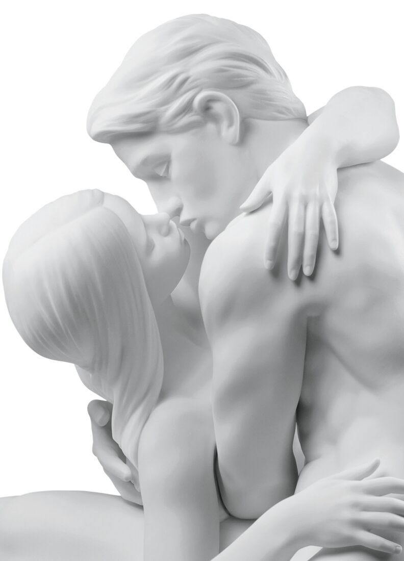 Lladro Escultura Pareja Beso Apasionado