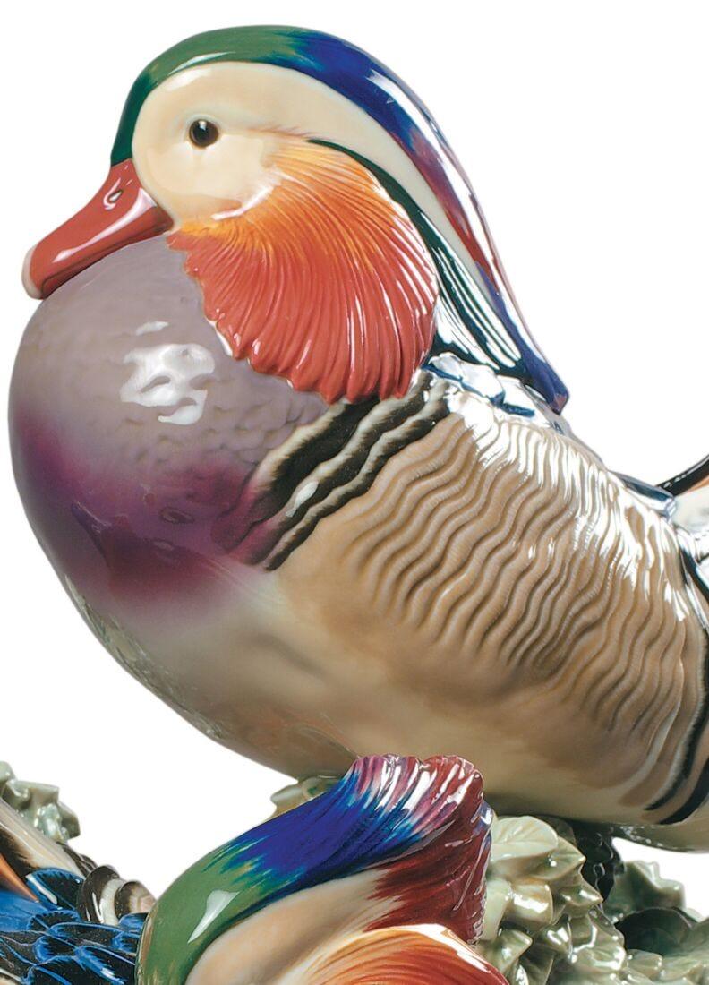 lladro Escultura Patos mandarines. Serie limitada