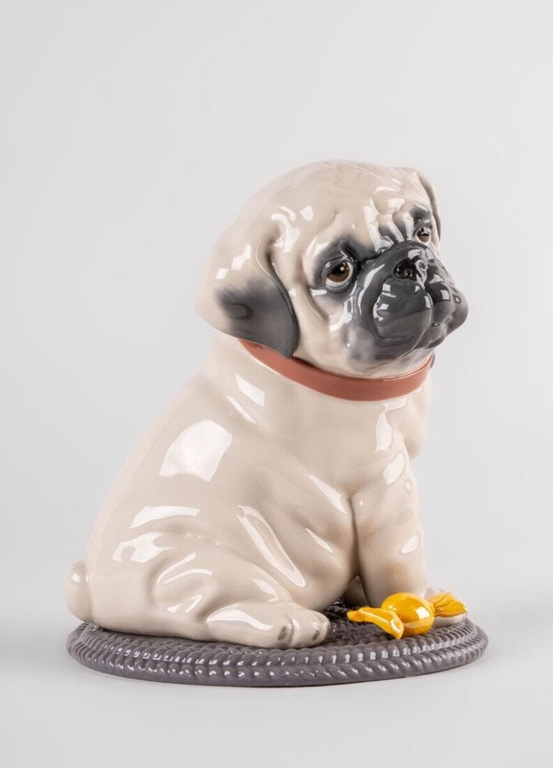 Lladro Escultura Puppie Pug