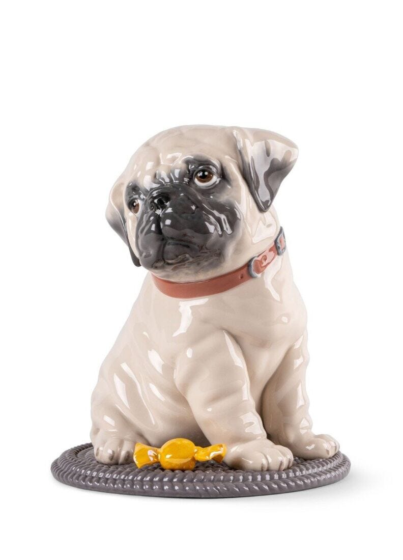 lladro Escultura Puppie Pug