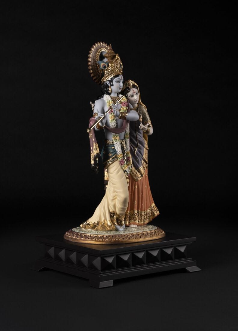 Lladro Escultura Radha Krishna. Serie Limitada