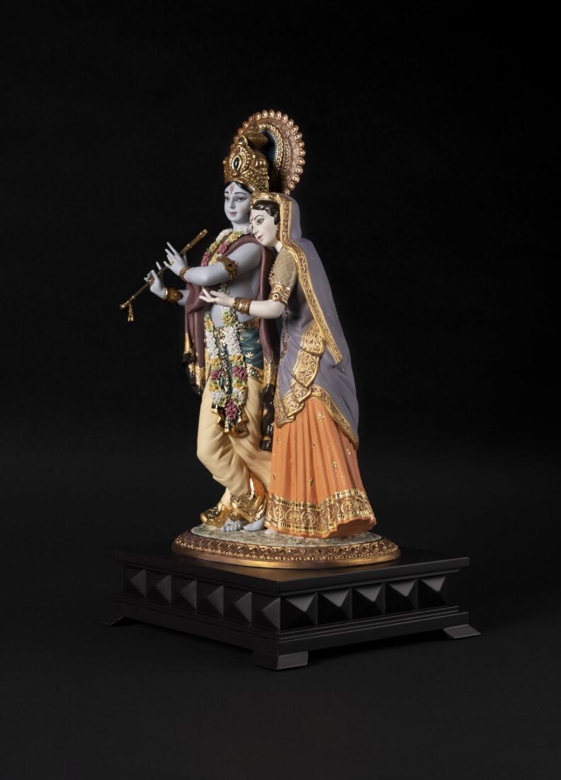 Lladro Escultura Radha Krishna. Serie Limitada