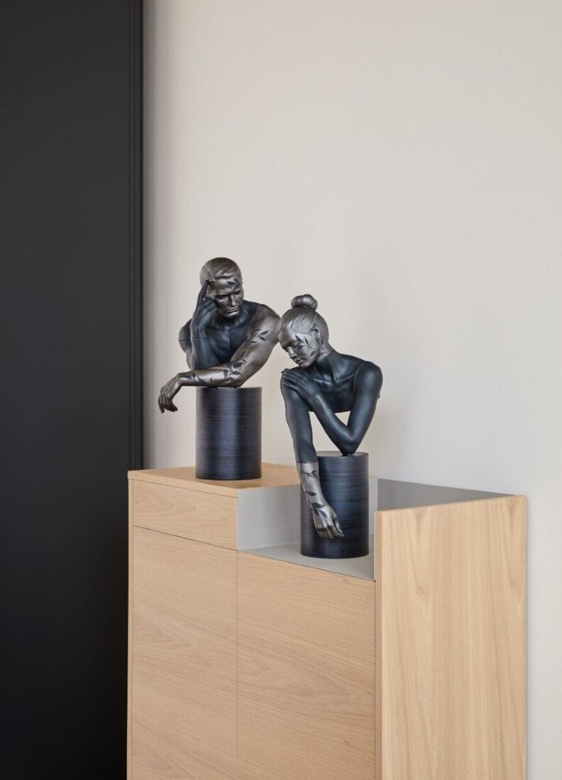 Lladro Escultura Reflejos De La Naturaleza - Él