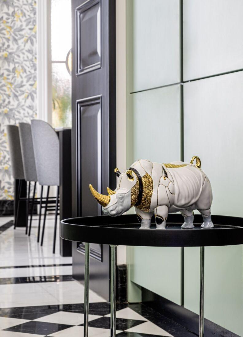 Lladro Escultura Rinoceronte Cyborg