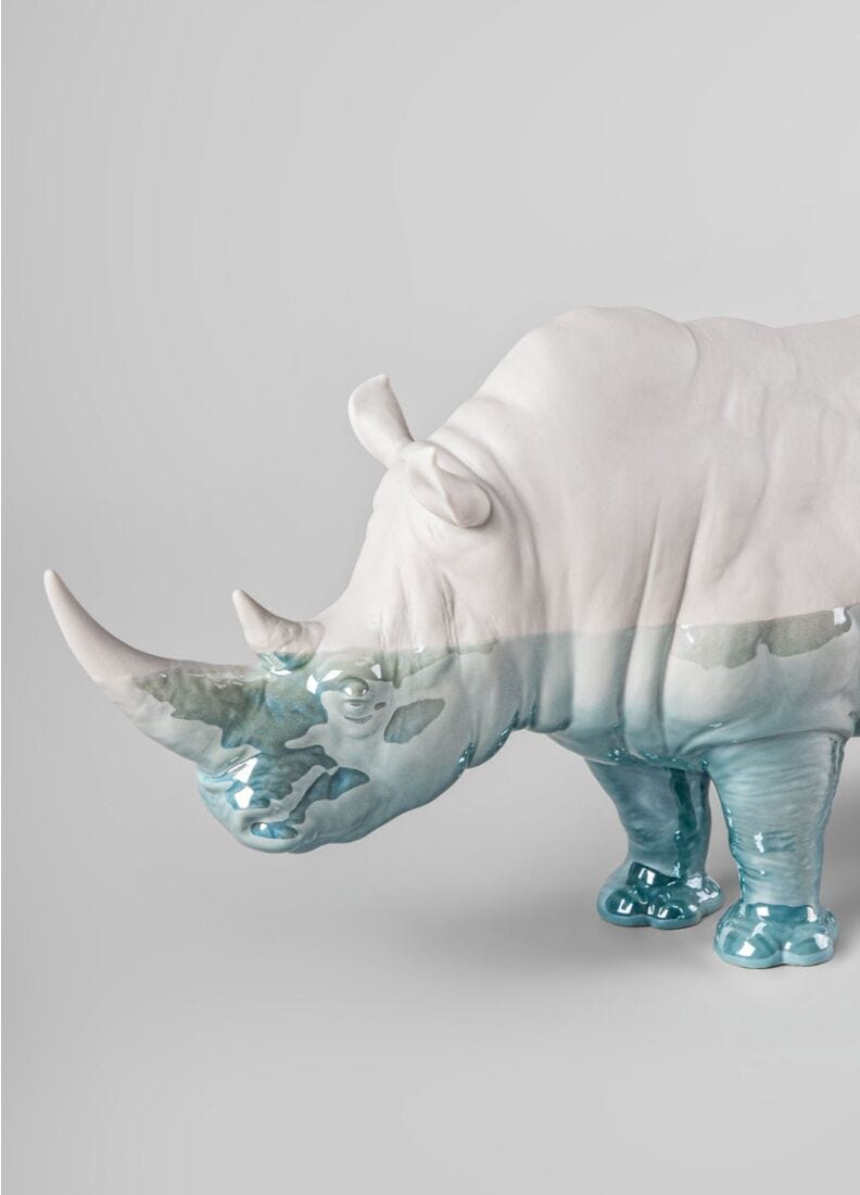 Lladro Escultura Rinoceronte - Underwater