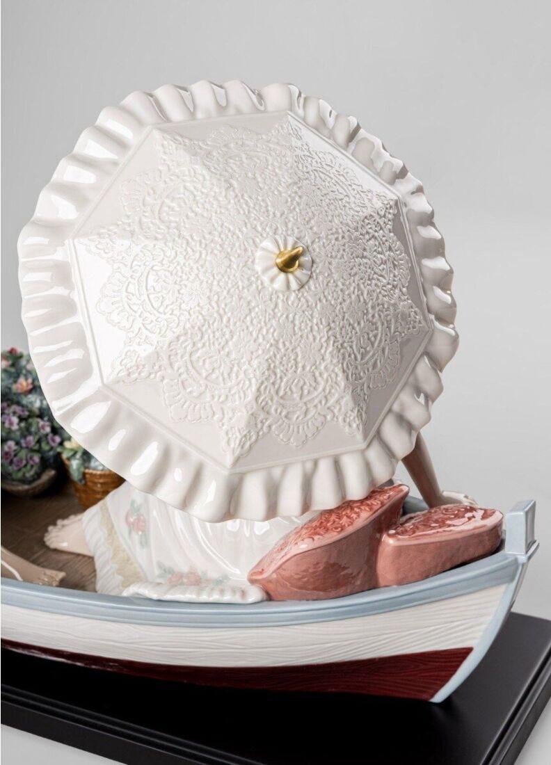 Lladro Escultura Romance En El Lago. Serie Limitada