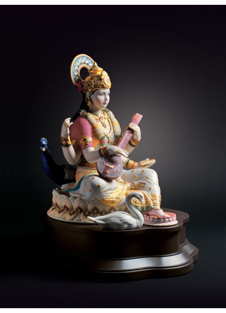 Lladro Escultura Saraswati. Serie Limitada