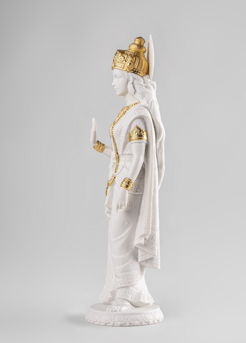 Lladro Escultura Sita. Lustre Oro