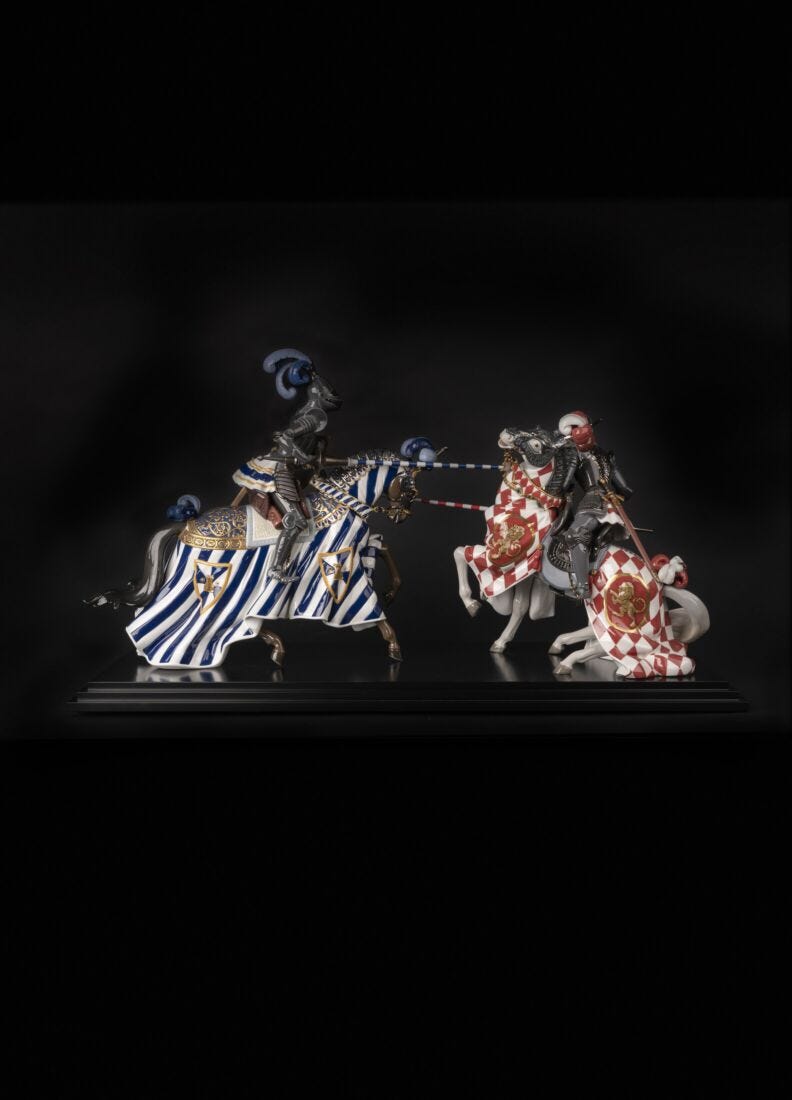 Lladro Escultura Torneo Medieval. Serie Limitada