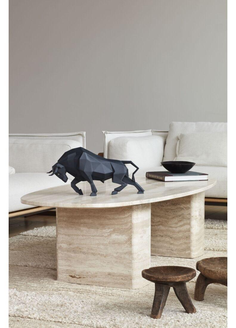 Lladro Escultura Toro. Negro Mate