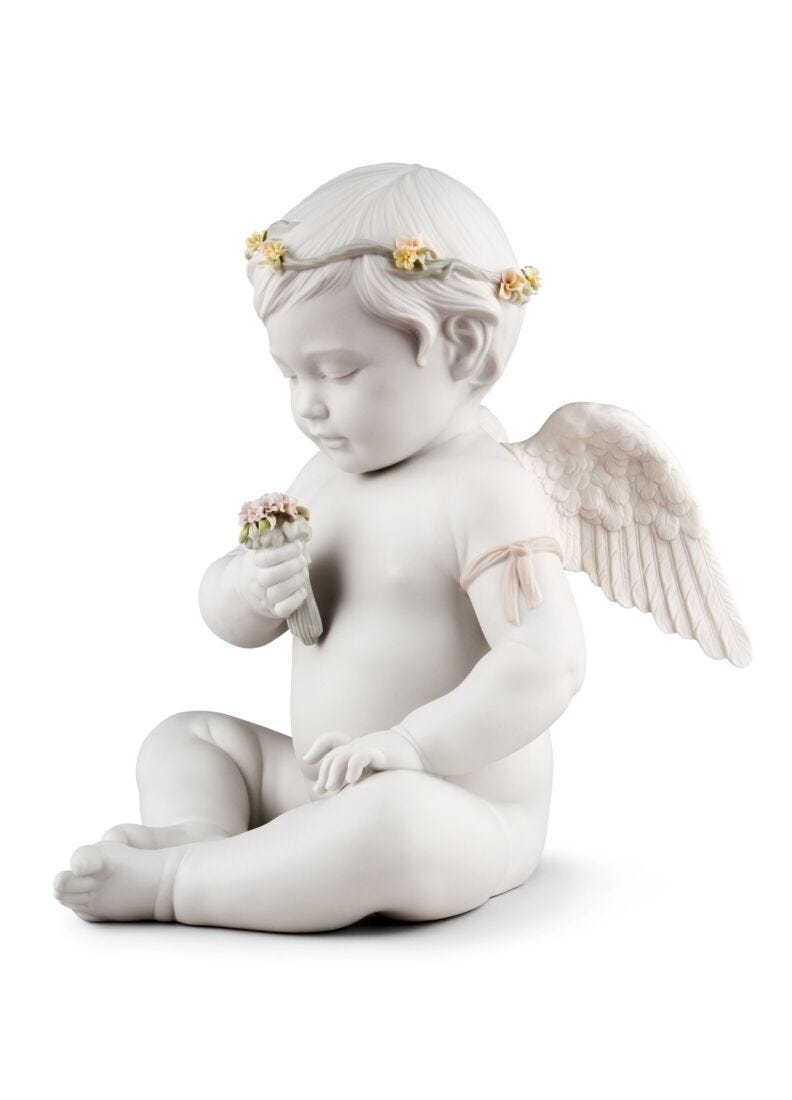 lladro Figura Ángel Celestial