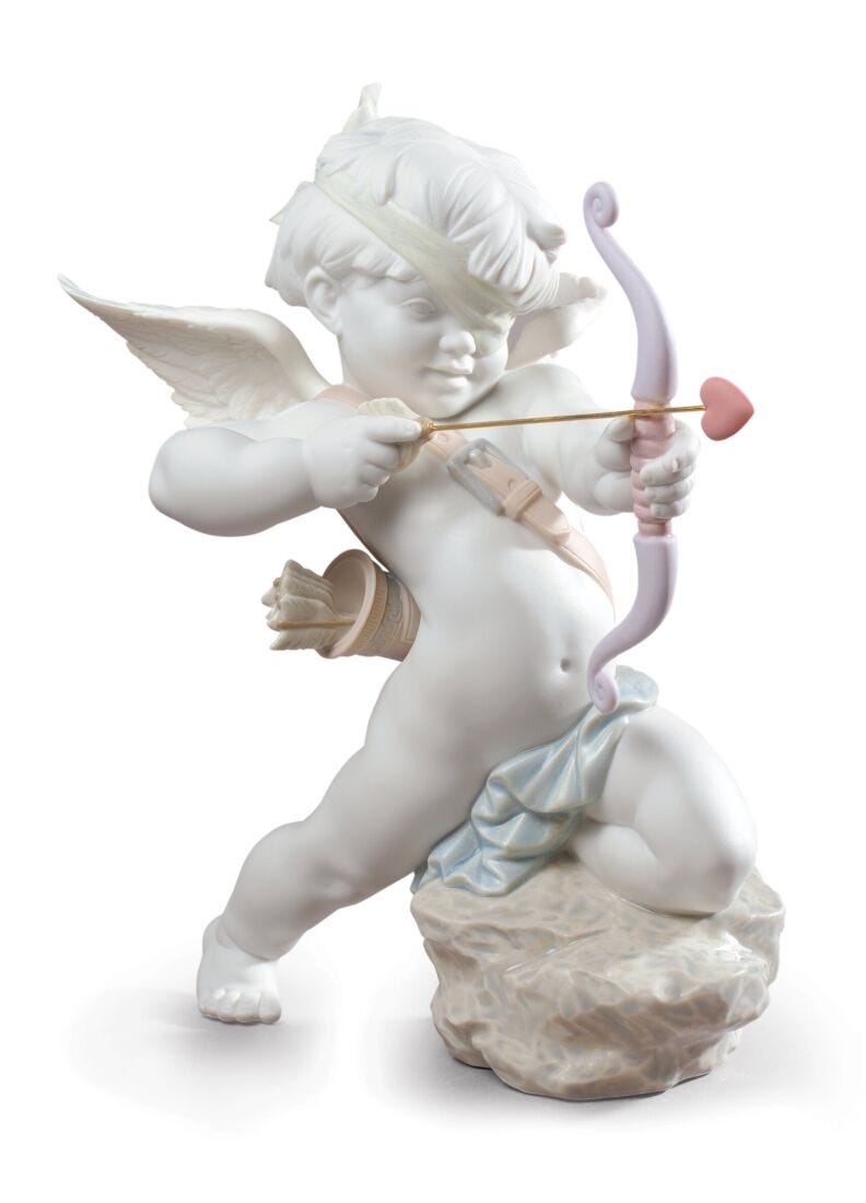 lladro Figura ángel cupido Directo al corazón