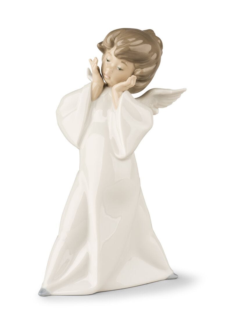 lladro Figura Ángel mímico