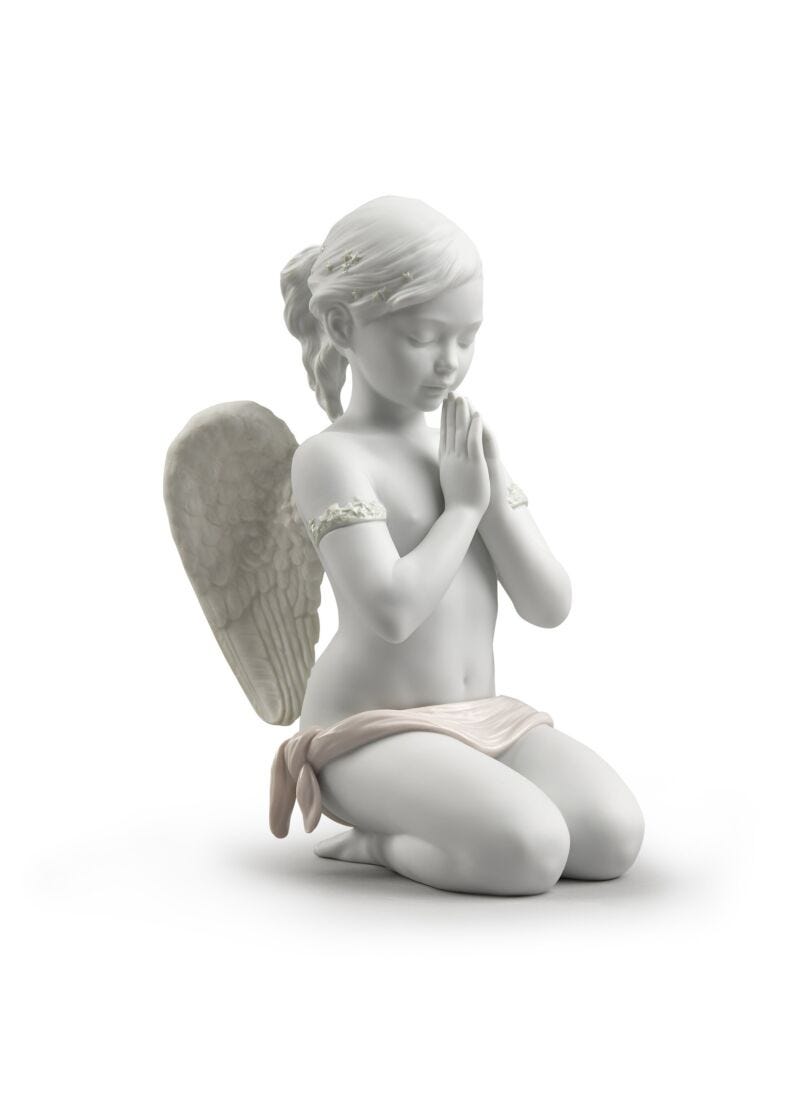 lladro Figura ángel Oración celestial