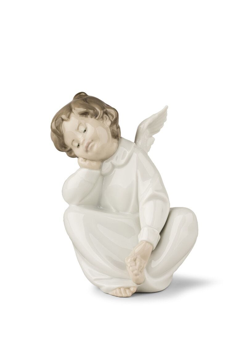 lladro Figura Ángel soñador