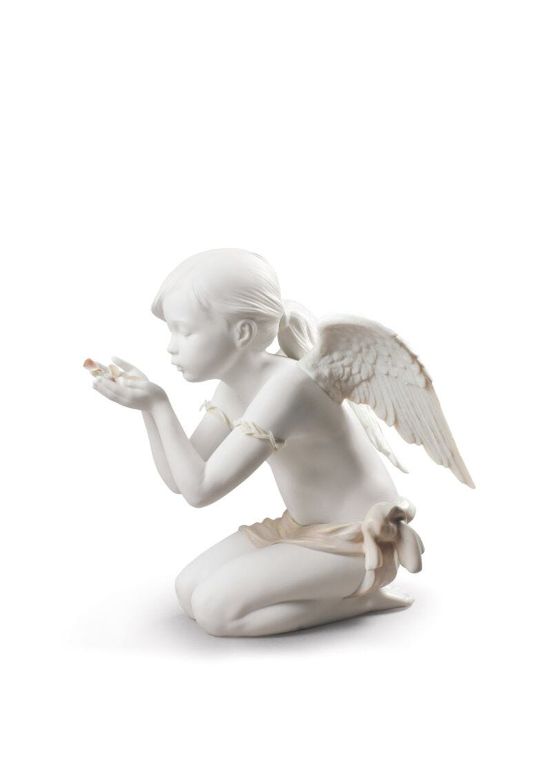 lladro Figura ángel Un soplo a la fantasía