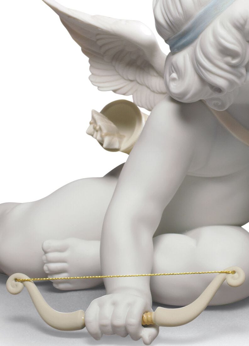 Lladro Figura ángeles Eros Y Psike