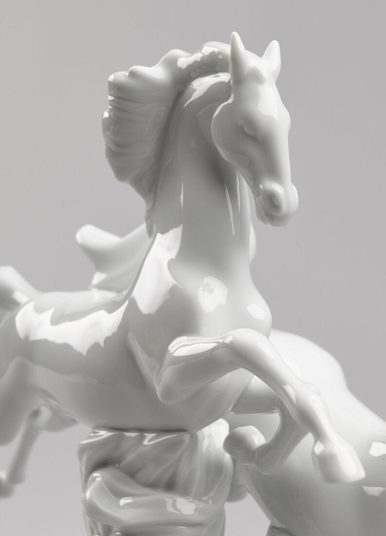 Lladro Figura Caballos Al Galope