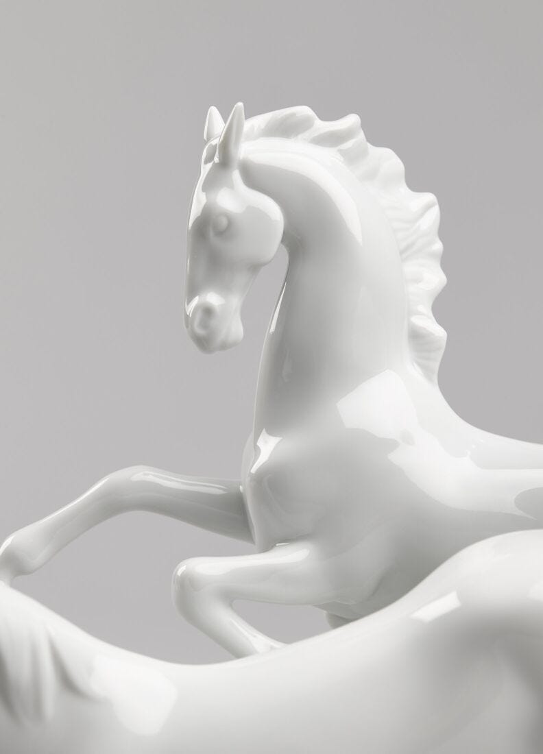 Lladro Figura Caballos Al Galope