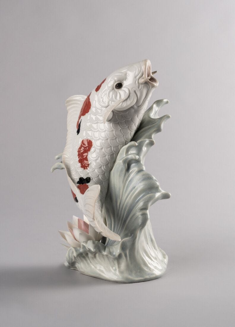 Lladro Figura Carpa Koi