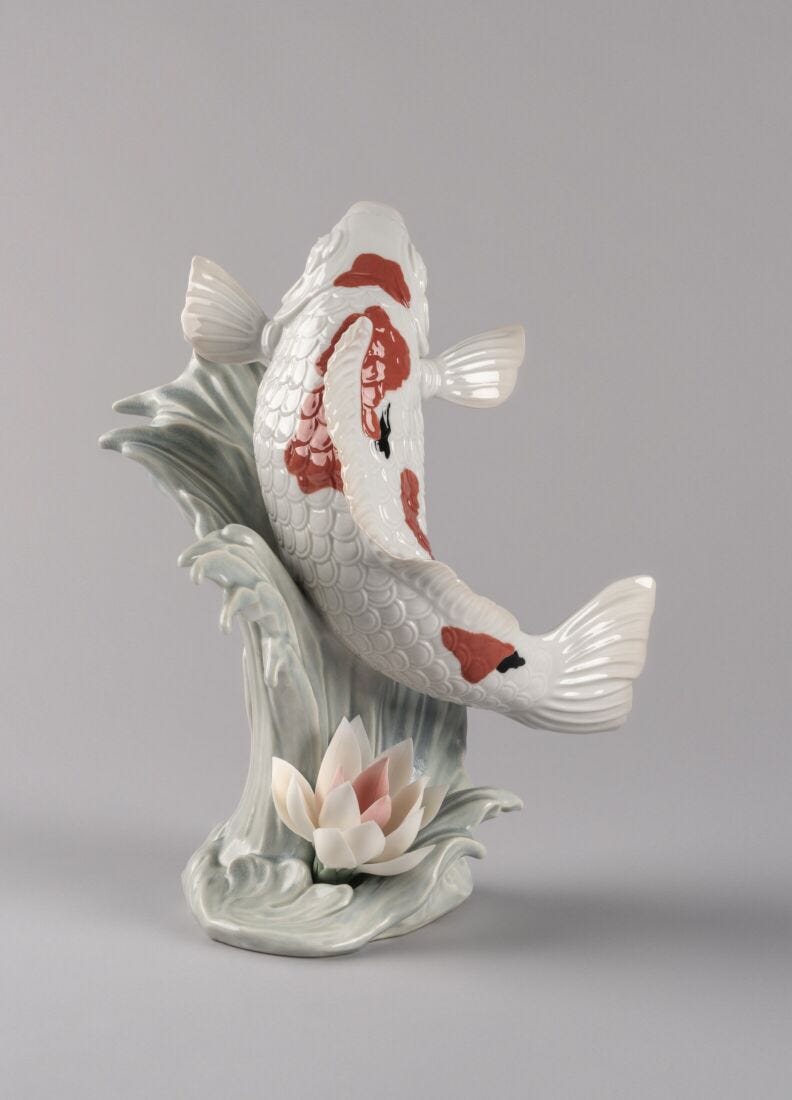 Lladro Figura Carpa Koi