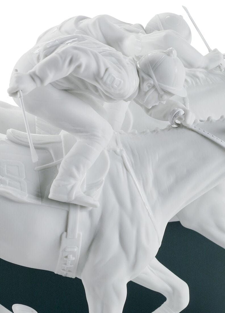 Lladro Figura Carrera De Caballos. Serie Limitada