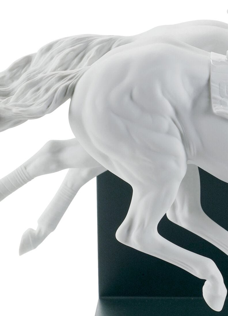 Lladro Figura Carrera De Caballos. Serie Limitada