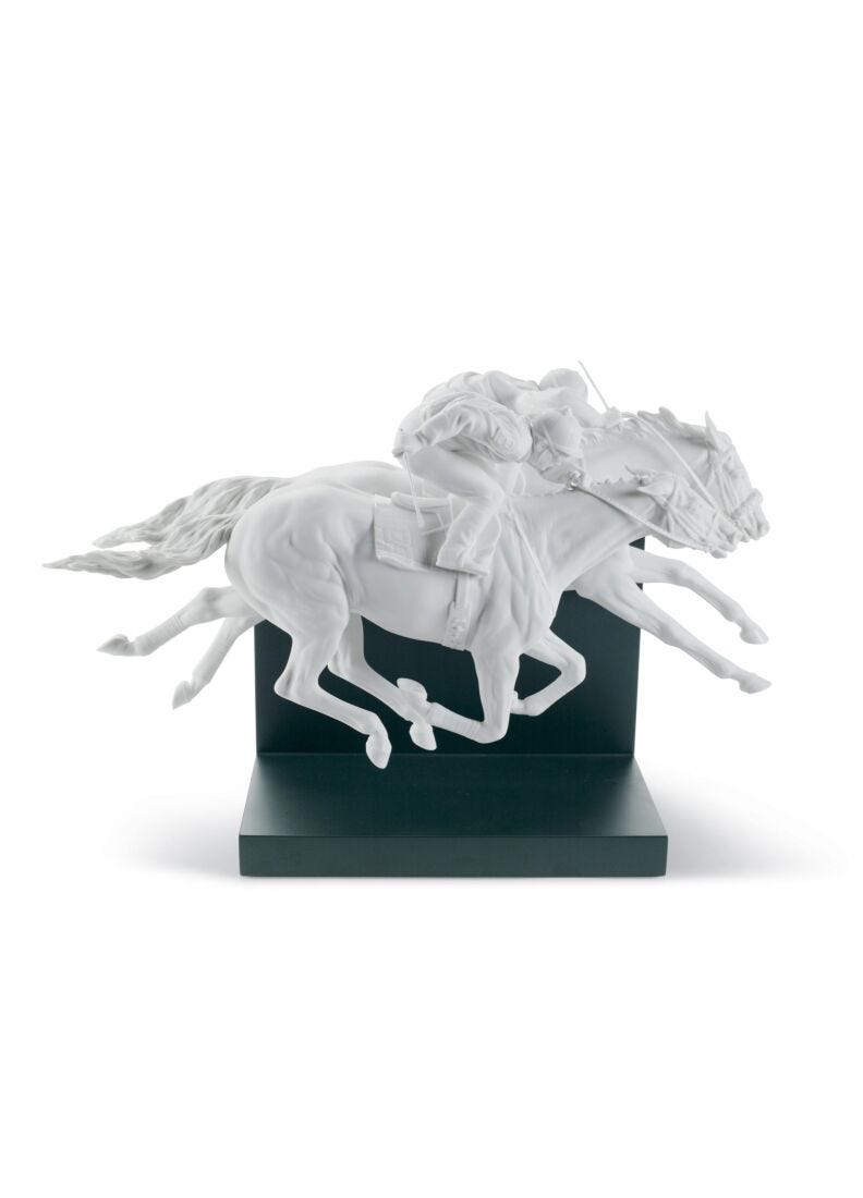 lladro Figura Carrera de caballos. Serie limitada