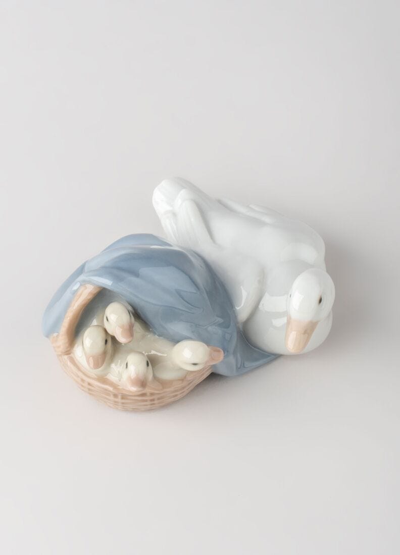 Lladro Figura Cría De Patos