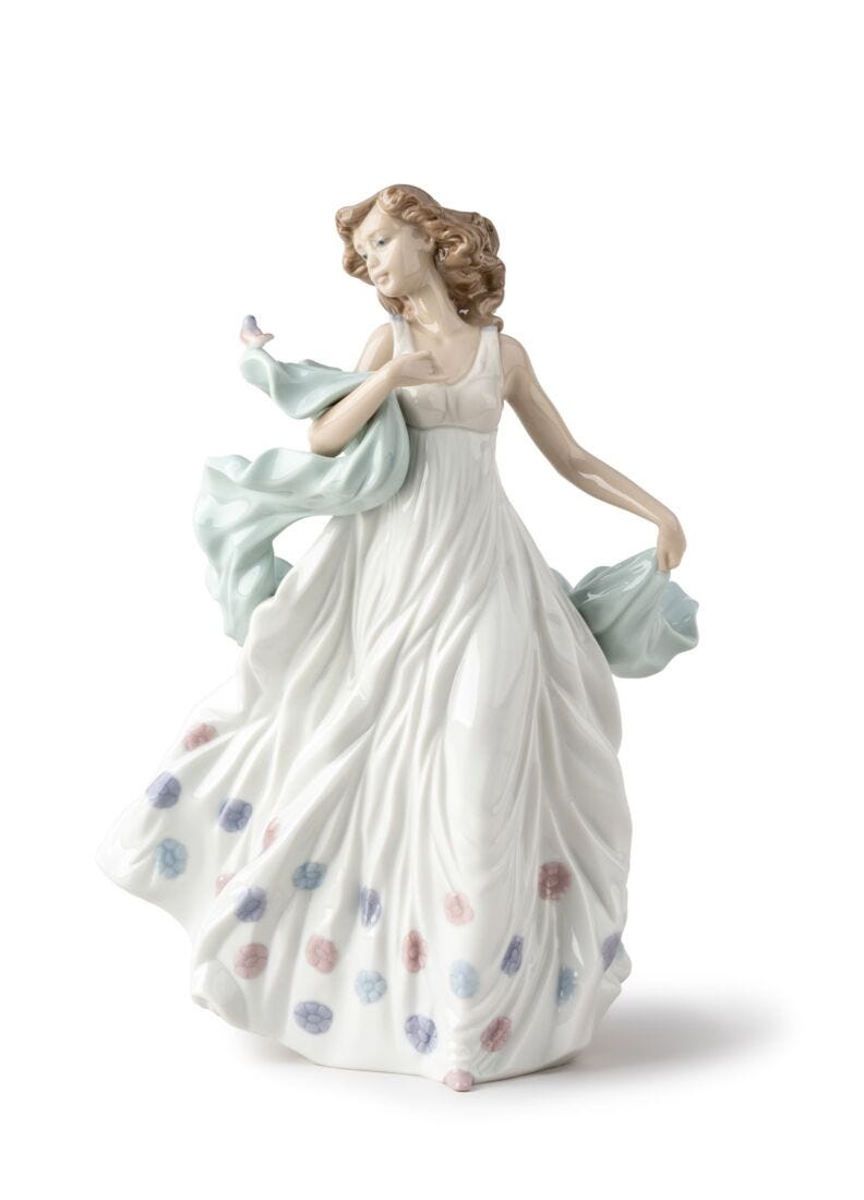 lladro Figura Dama del ruiseñor