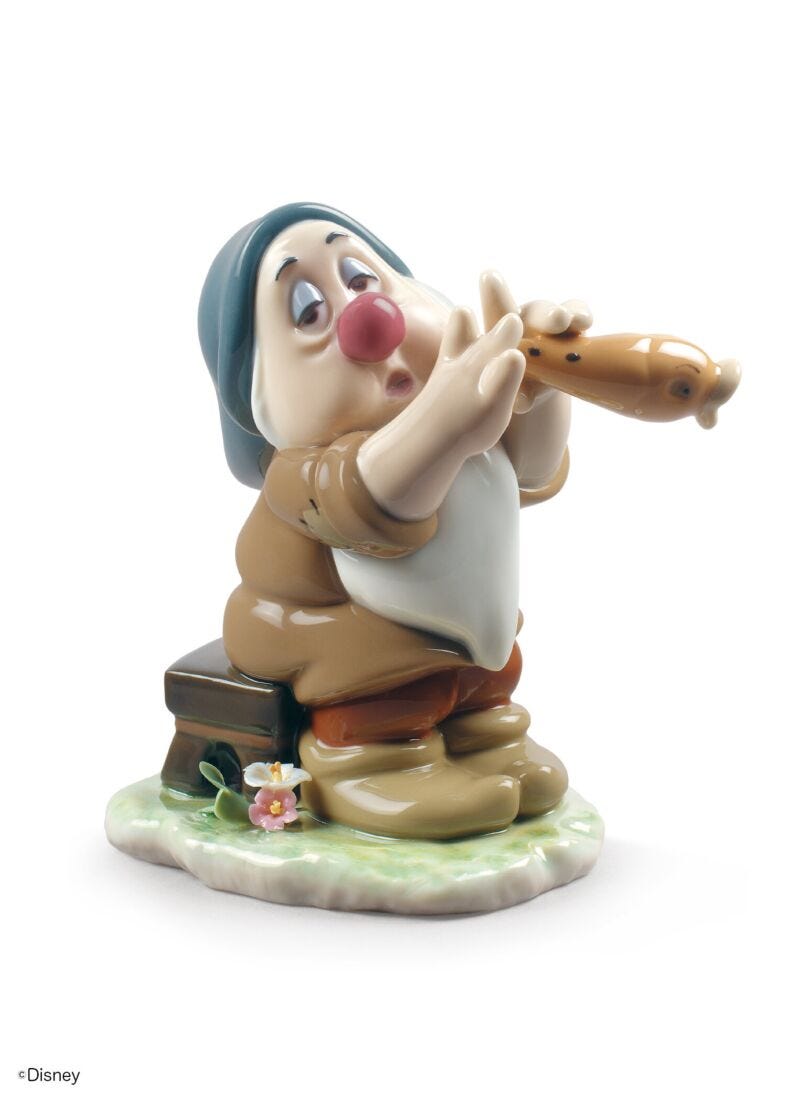 Lladro Figura Enanito Blancanieves Dormilón