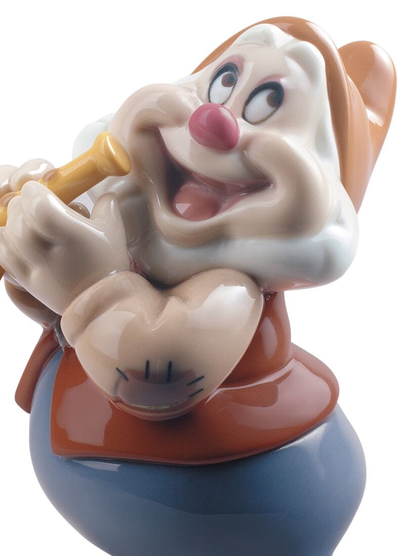 lladro Figura enanito Blancanieves Feliz