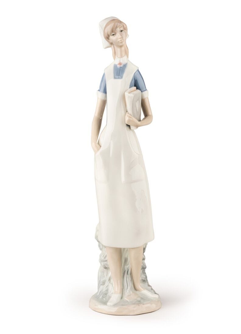 lladro Figura Enfermera