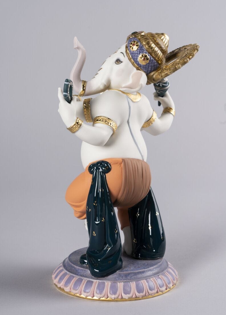 Lladro Figura Ganesha Danzante. Serie Limitada