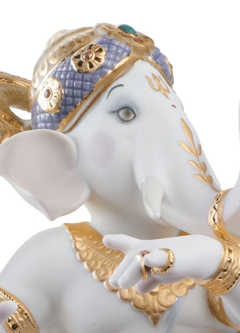 Lladro Figura Ganesha Danzante. Serie Limitada